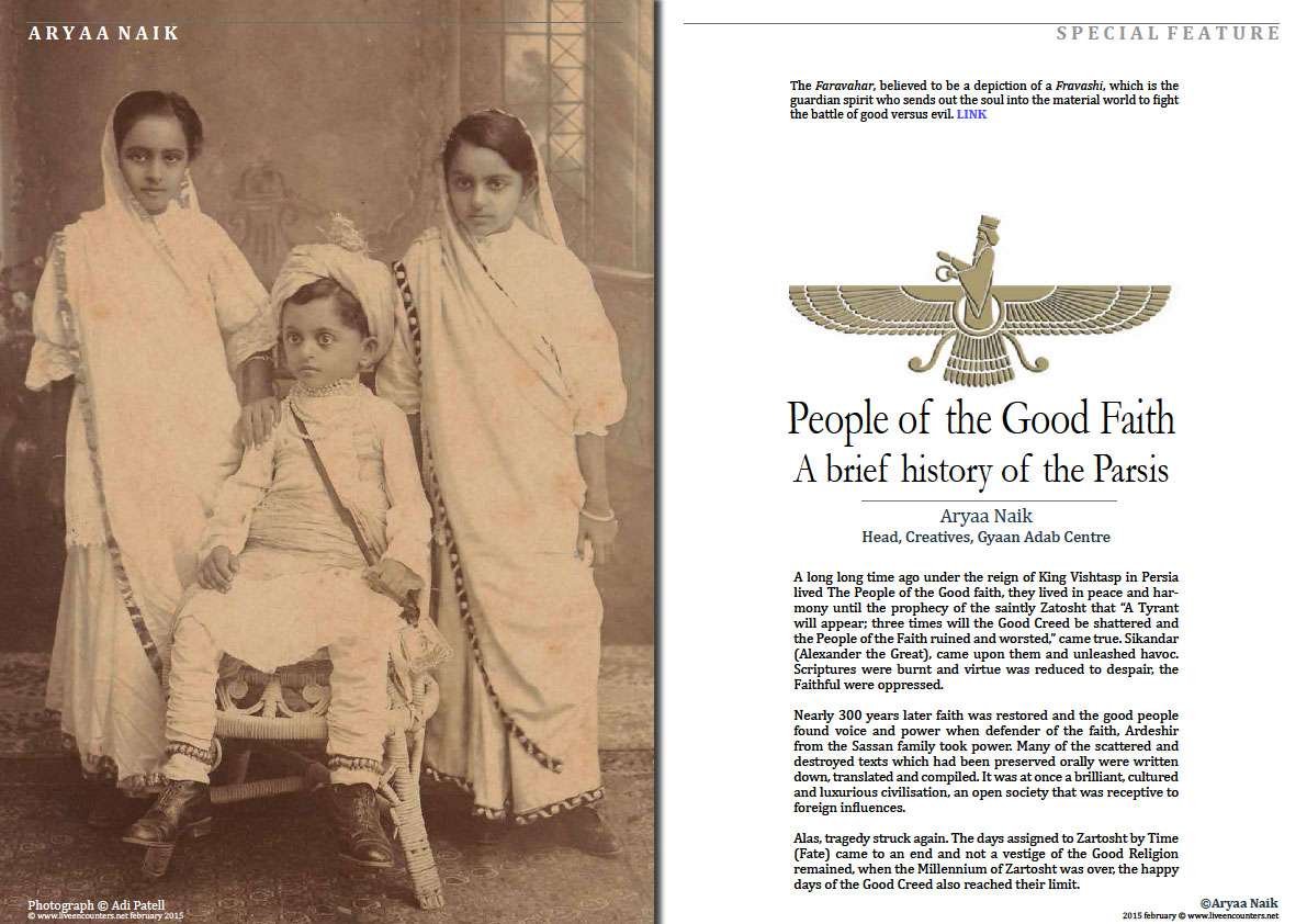 Page 1 People of the Good Faith - Brief history of the Parsis - Aryaa Naik 