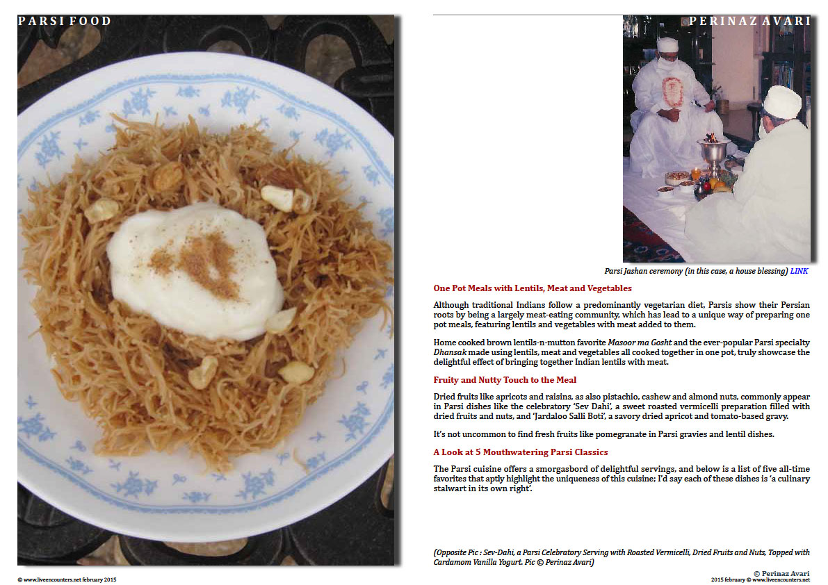 Page 2 Parsi Cuisine - Jamva Chalo Ji - Come eat...food is ready! by Celebrity Chef and Author Perinaz Avari, a proud Parsi