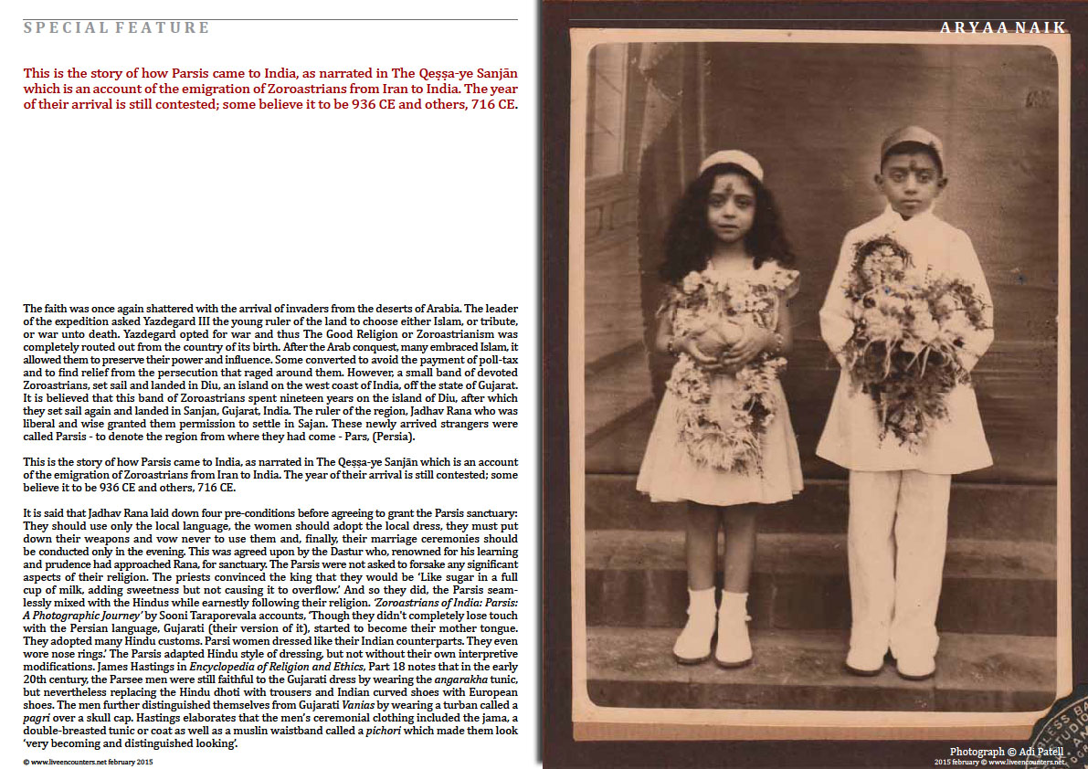 Page 2 People of the Good Faith - Brief history of the Parsis - Aryaa Naik 