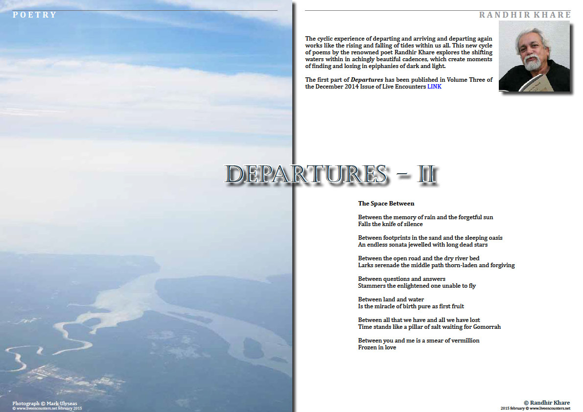 Page One Randhir Khare -Departures II