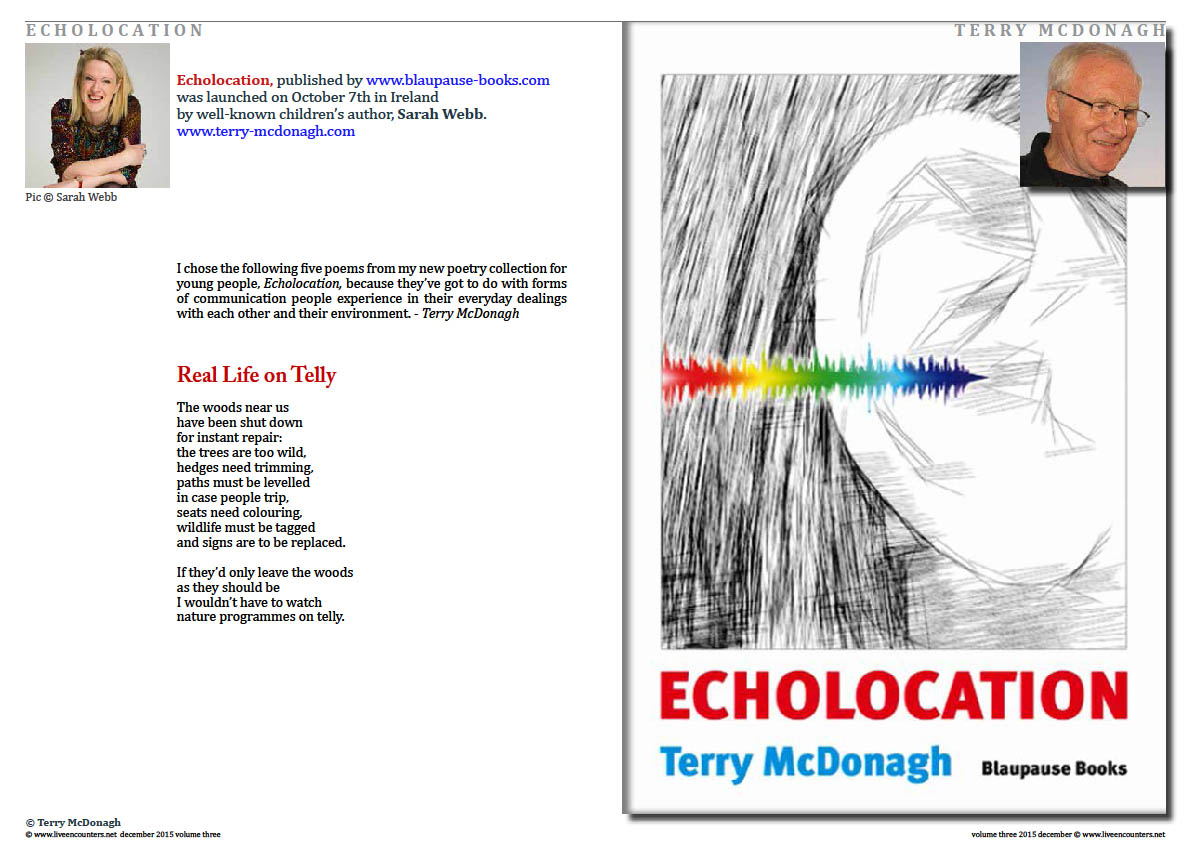 Live Encounters Magazine Terry McDonagh Echolocation Page 1 Volume 3 December 2015