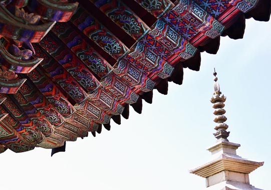 Detail of roof, Bulguksa Temple, Geukrakjeon. © Mikyoung Cha