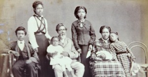 Native Hawaiian missionary family, c. 1878