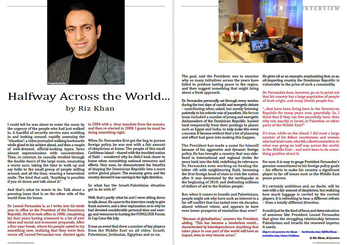 Riz Khan LE Mag July 2011