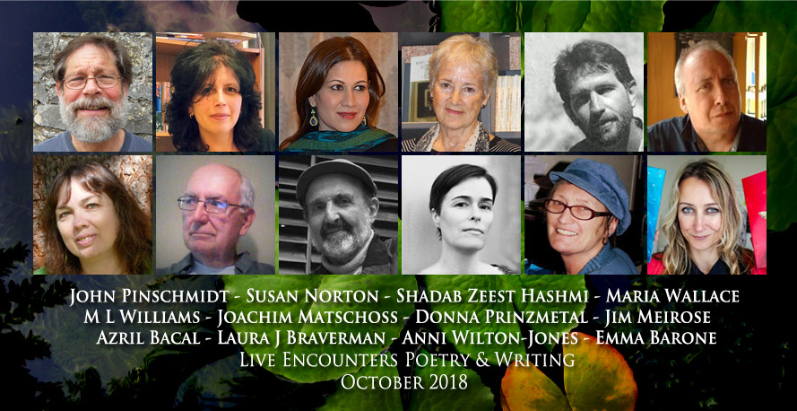 Live Encounters Poetry & Writing October 2018