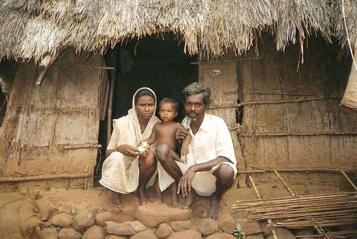 Photograph by Randhir Khare of a resettled family.