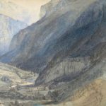 The Valley of Lauterbrunnen, Switzerland (1866) John Ruskin.