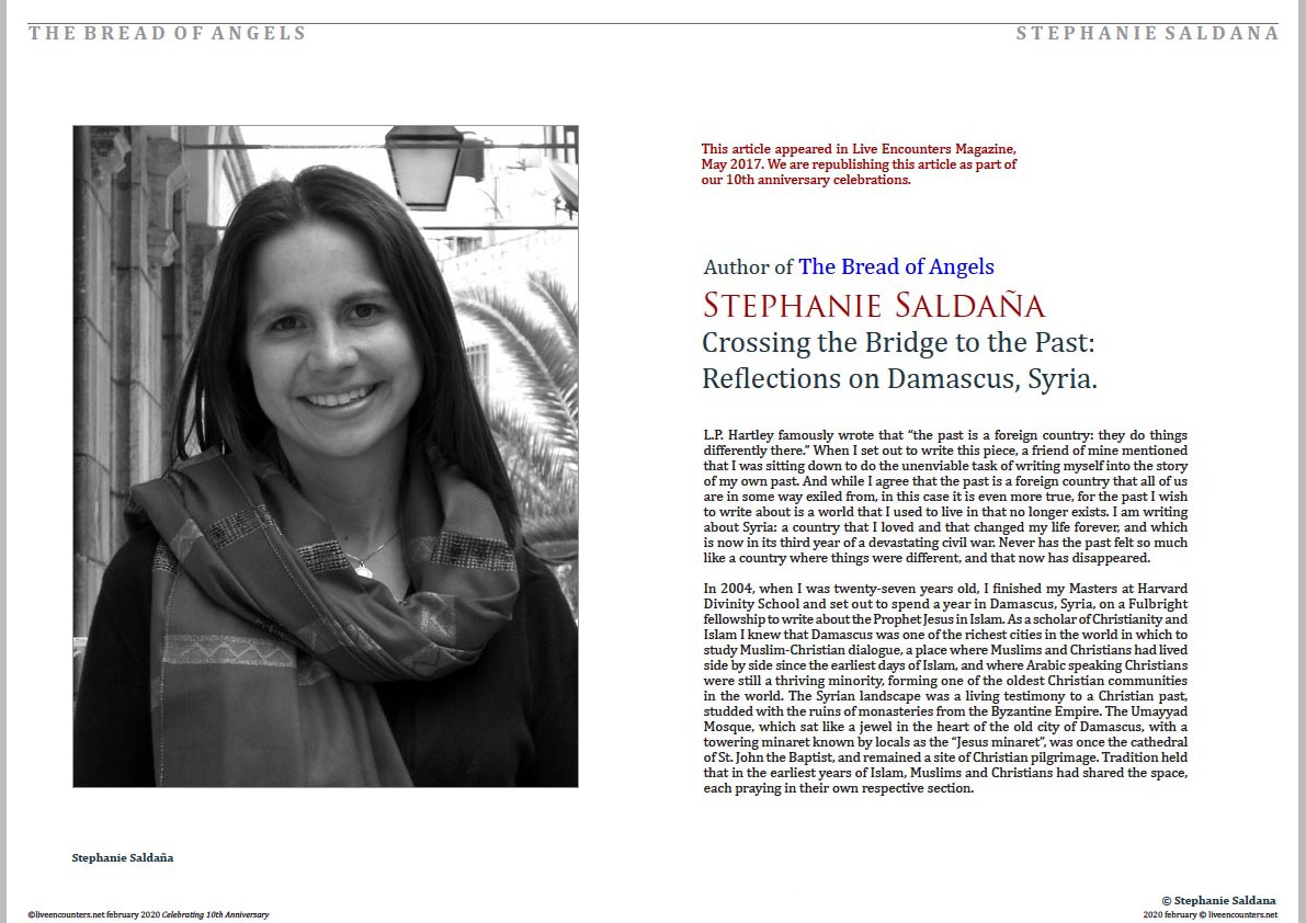 Stephanie Saldaña Bread of Angels Live Encounters