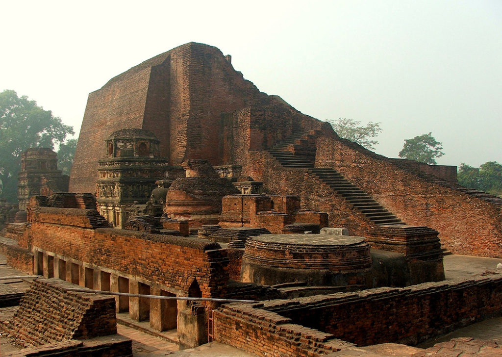 Main stupa of Sariputta in the ancient Nalanda University, Bihar, India. 