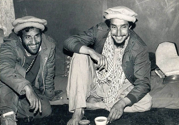Masood Khalili and Commander Massoud. Photograph and on the right courtesy www.masoodkhalili.com 