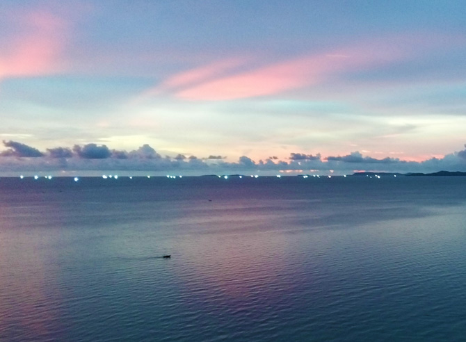 Dawn by the sea photograph by Mark Ulyseas